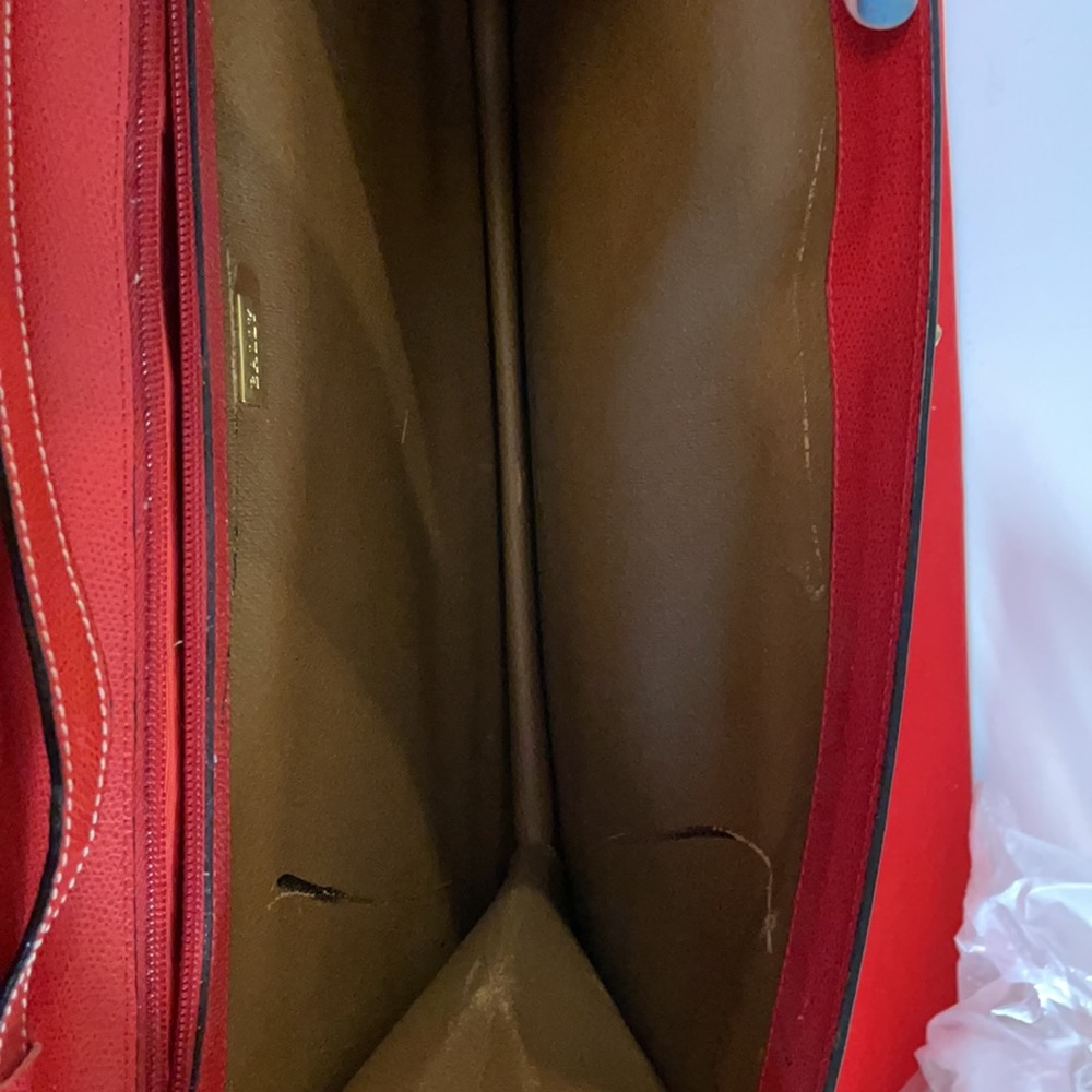 🟡 VINTAGE BALLY RED BRIEFCASE: NICE! - Picture 10 of 14